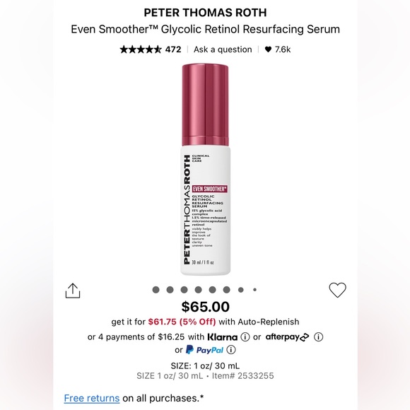 Peter Thomas Roth Retinol - Picture 2 of 3